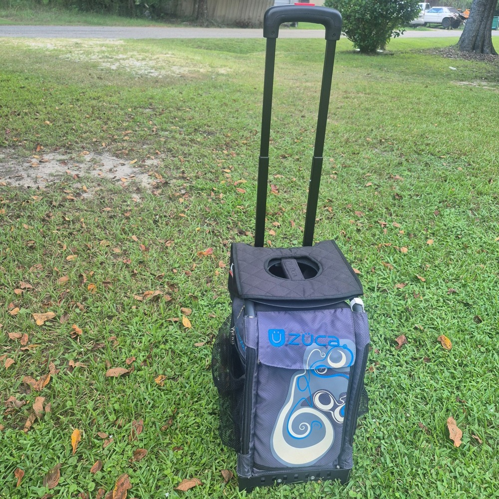 Zuca Sport Rolling Bag Frame & Insert Set Unisex Large Purple Grey ACL Graphic